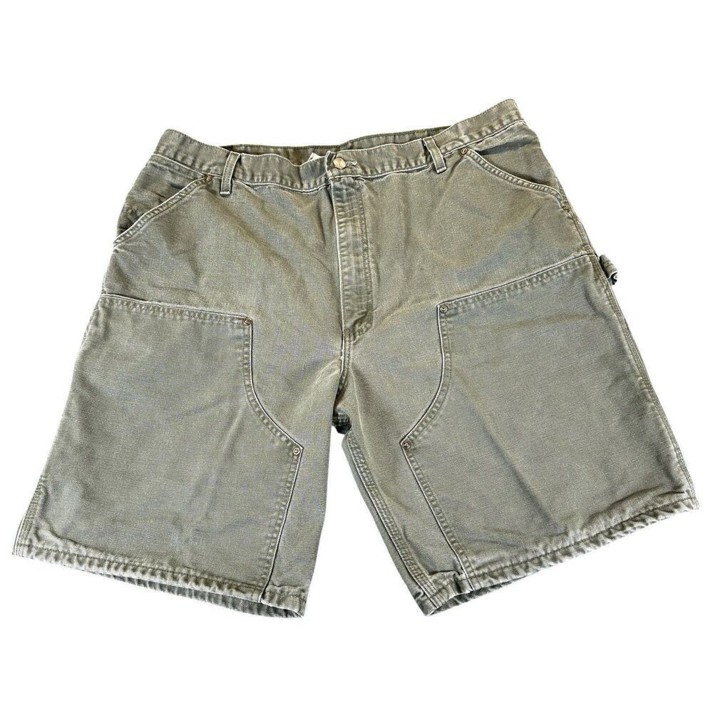 Carhartt 42 Workwear Shorts Canvas Double Knee Utility Y2K B80 MOS Made in USA